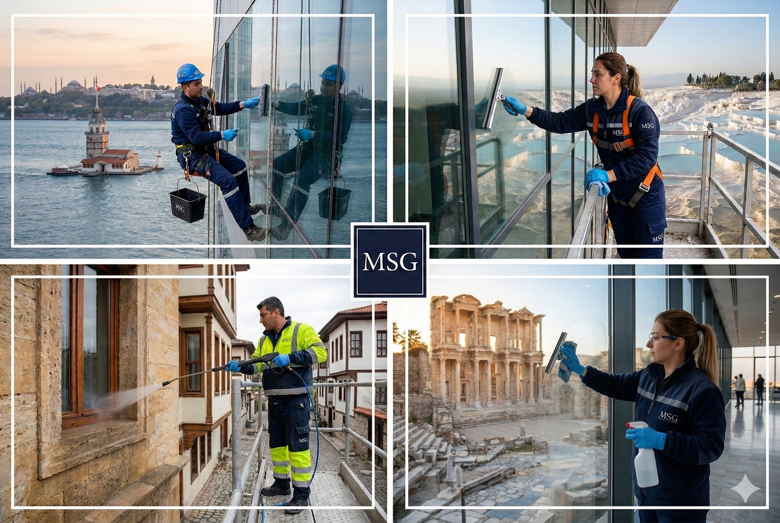 MSG Grup İstanbul Dış Cephe Cam Temizliği